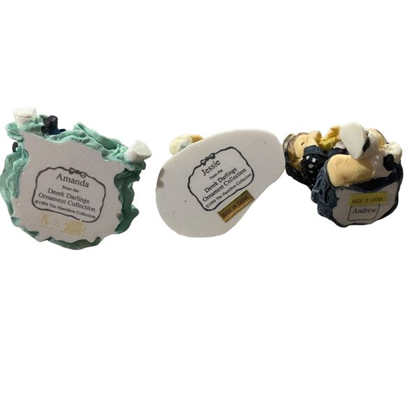 The Hamilton Collection Derek Darlings 3 Pc Ornament Set-Vintage-1994-NWB - Picture 10 of 11